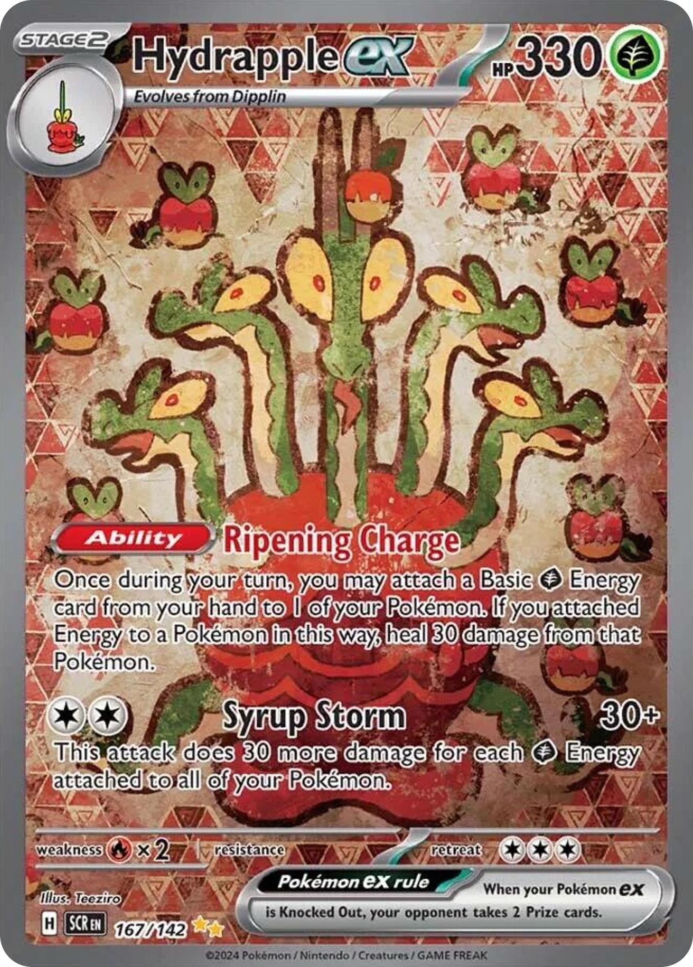 Stellar Crown Hydrapple ex #167/142